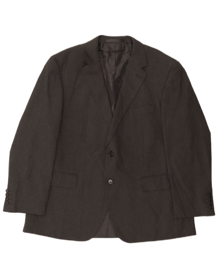Мужской пиджак на двух пуговицах Marks & Spencer UK 44 XL, серый полиэстер