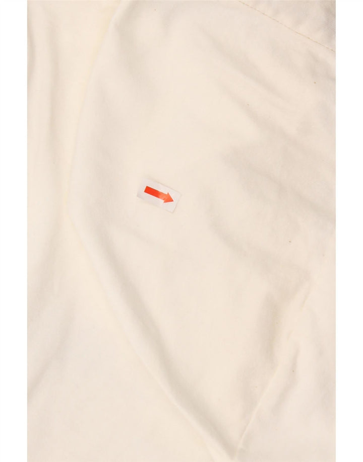 Женский топ REPLAY с капюшоном и графическим рисунком, длинный рукав, Великобритания, 14, большой белый хлопок