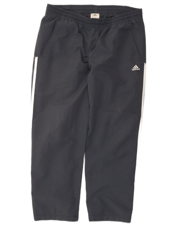Мужские спортивные брюки Adidas UK 42/44, большой серый полиэстер