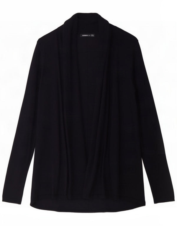 Женский удлиненный открытый кардиган Zara UK 14, большой темно-синий, вискоза