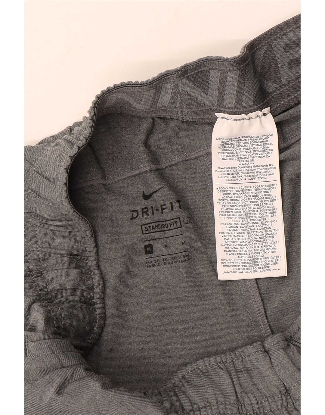 Мужские спортивные шорты Nike Dri Fit Standard среднего серого цвета из полиэстера с крапинками