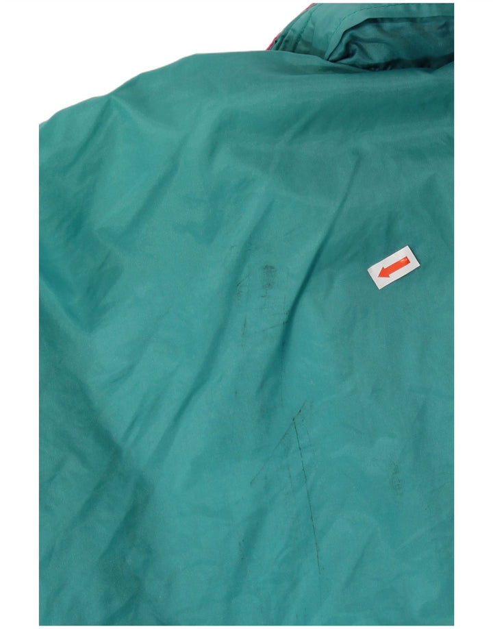 Мужская дождевик с капюшоном PUMA UK 42 XL, синяя, нейлон с цветными блоками