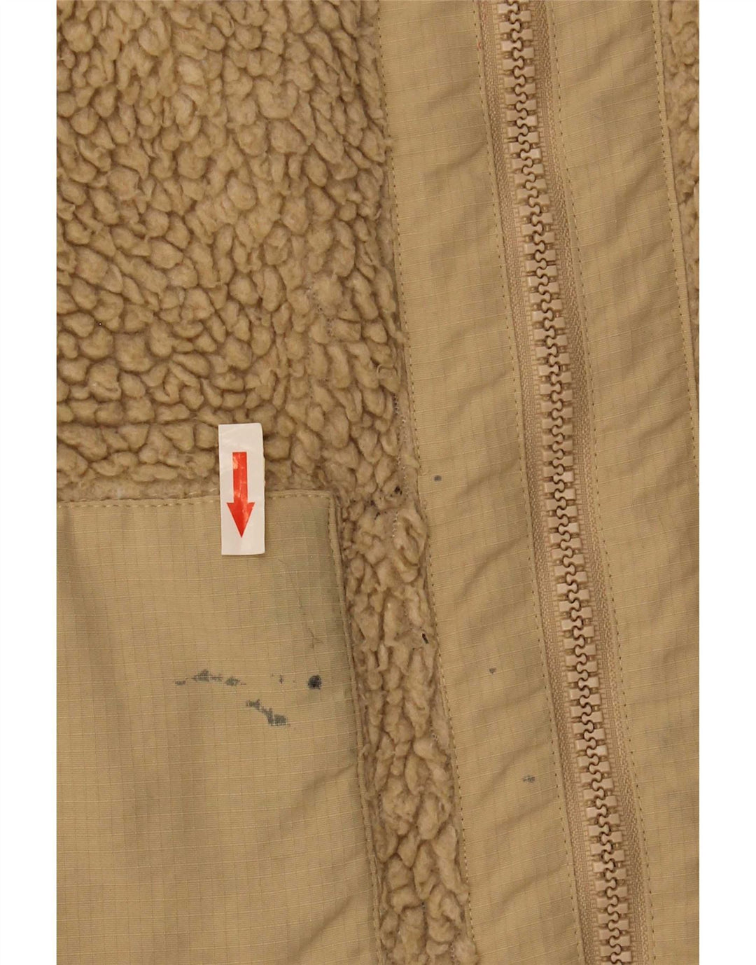 Мужская флисовая куртка Urban Outfitters UK 36, маленькая, бежевый, полиэстер