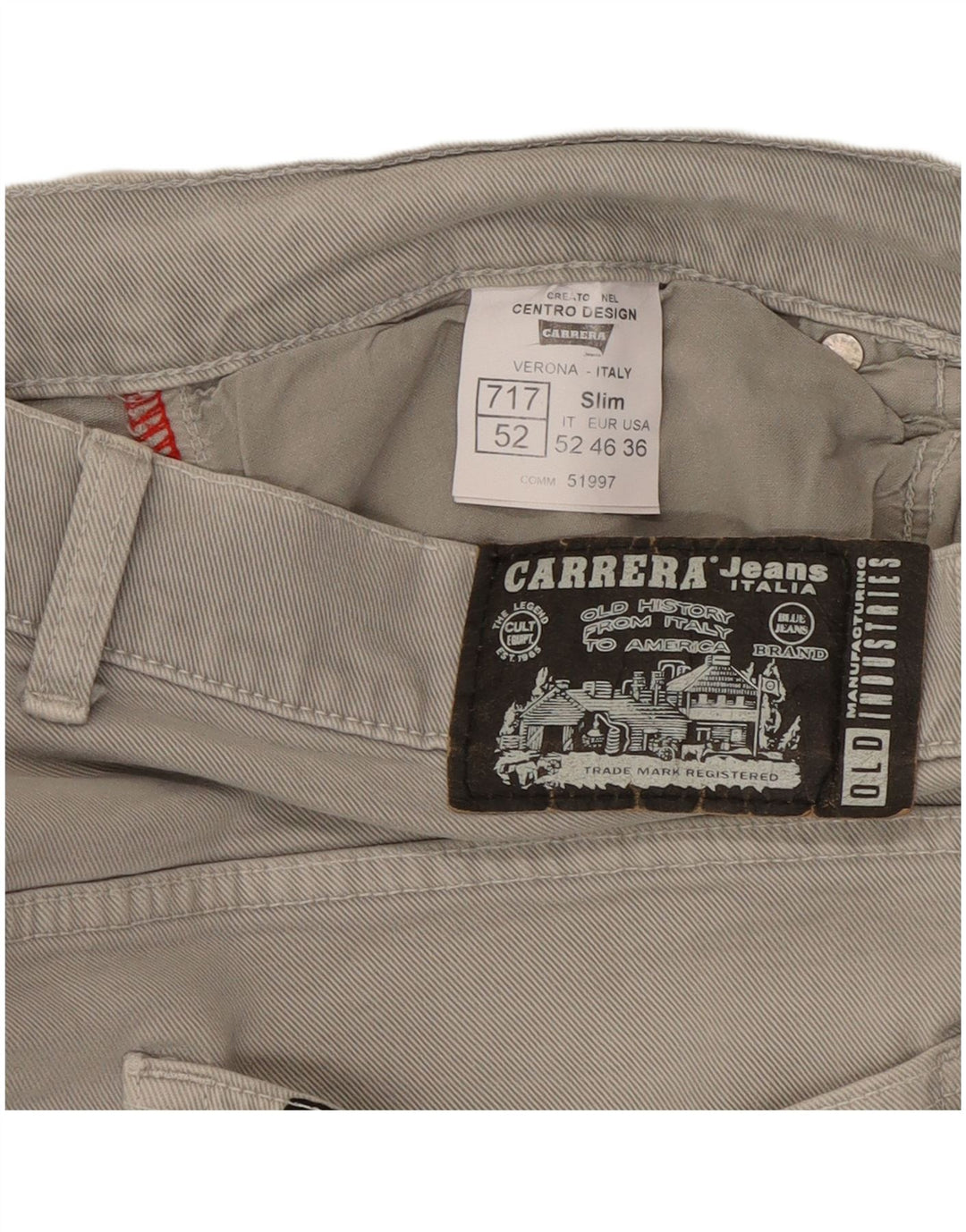 Мужские джинсы Carrera 717 Slim W36 L33 Серые, хлопок