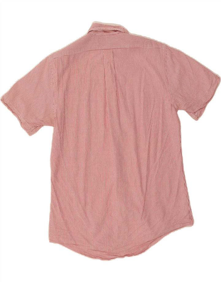 RALPH LAUREN Mens Custom Fit Short Sleeve Shirt Medium Red Pinstripe Vintage Ralph Lauren and Second-Hand Ralph Lauren from Messina Hembry 
