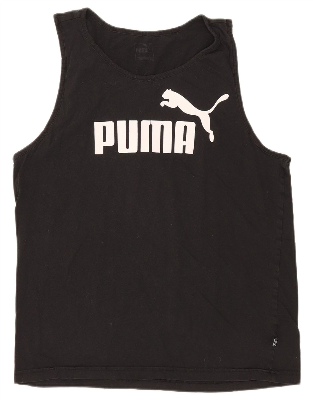 Мужской жилет с рисунком Puma, большой черный хлопковый