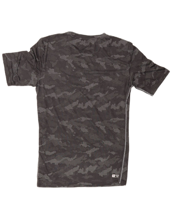 Мужская футболка с рисунком Superdry Top 2XL, черный камуфляжный полиэстер, спортивная