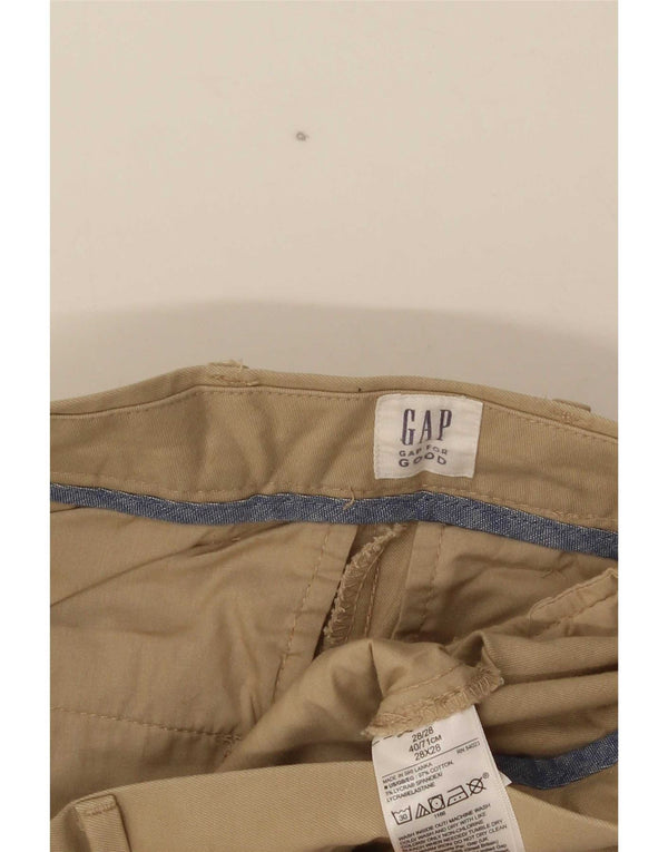 Gap Womens Slim Chino Trousers W28 L28 Beige Cotton