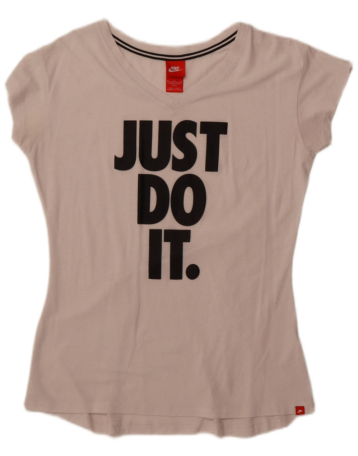 Женская футболка с графикой Nike Top UK 14 Medium Off White