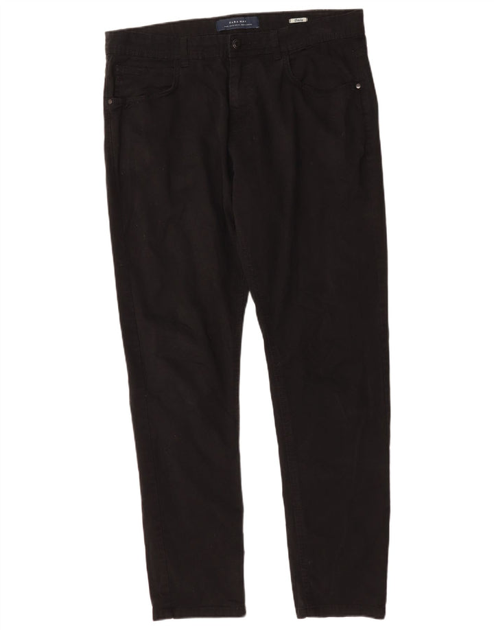 Мужские джинсы Zara Slim EU 44, большие W34 L31, черные