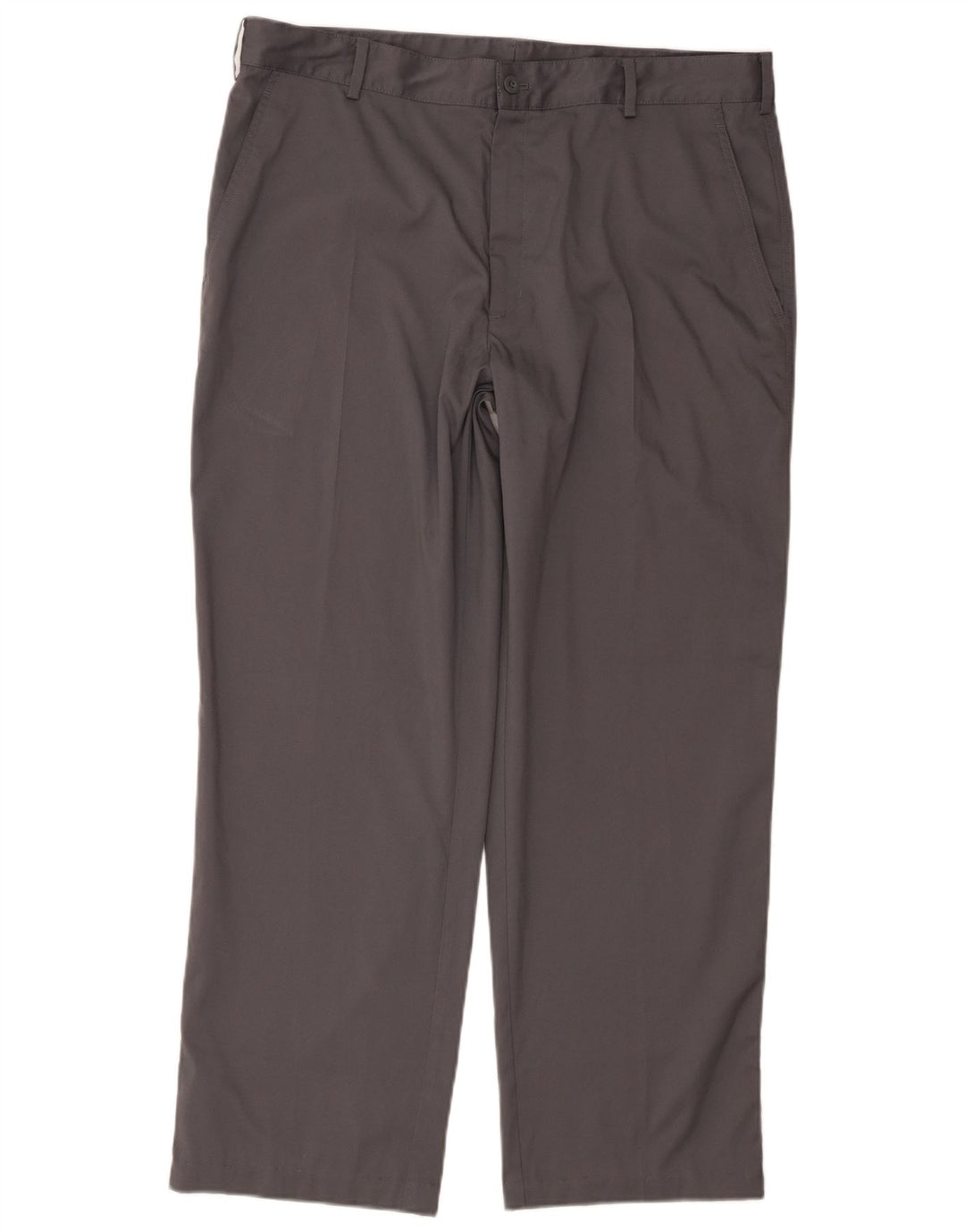 Мужские прямые брюки-чиносы Nike Dri Fit W36 L30, серый полиэстер