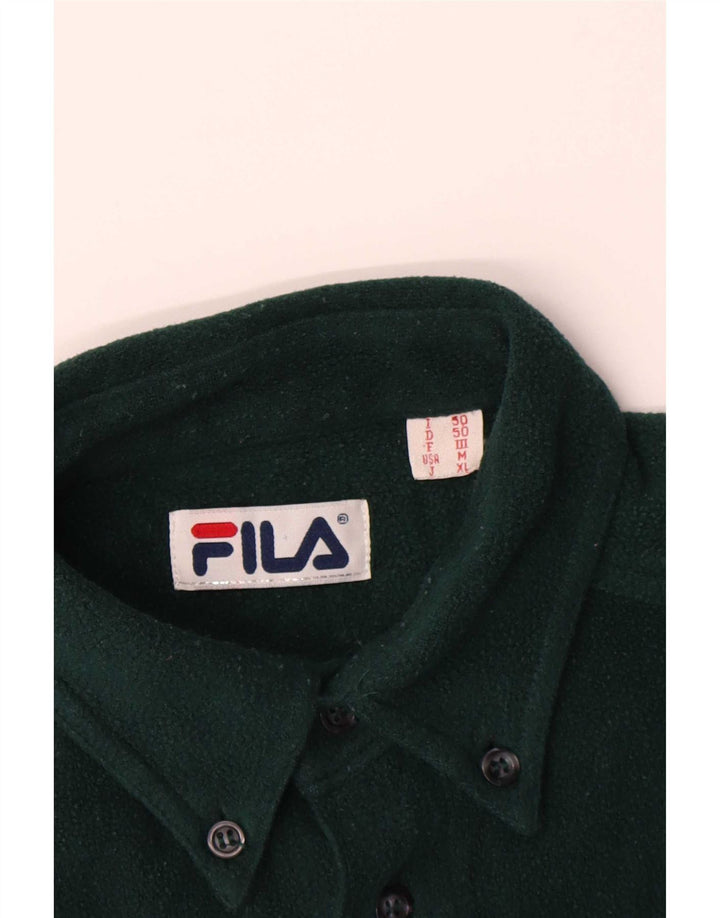 Рубашка мужская флисовая Fila IT 50 Medium Green