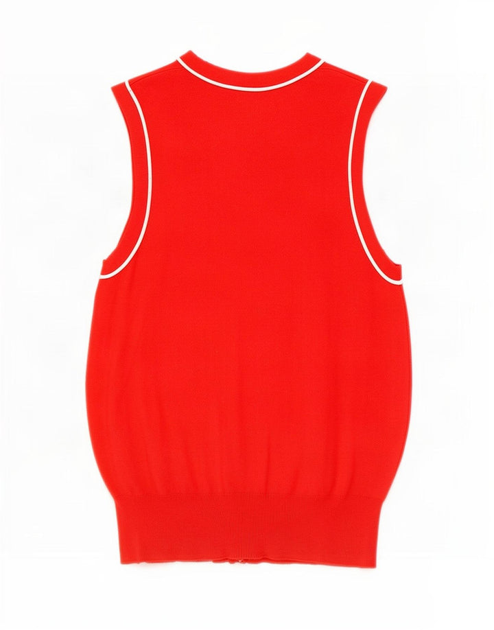 Женский жилет Zara Top UK 8, маленький красный