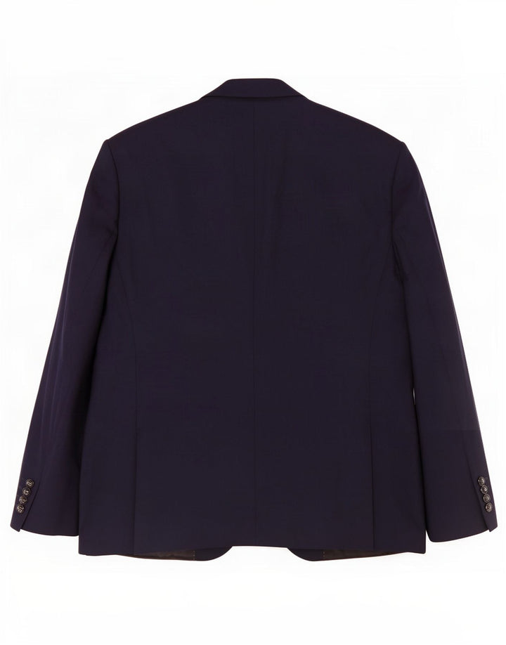 Мужской пиджак Zara на 2 пуговицах EU 56 XL, темно-синий полиэстер
