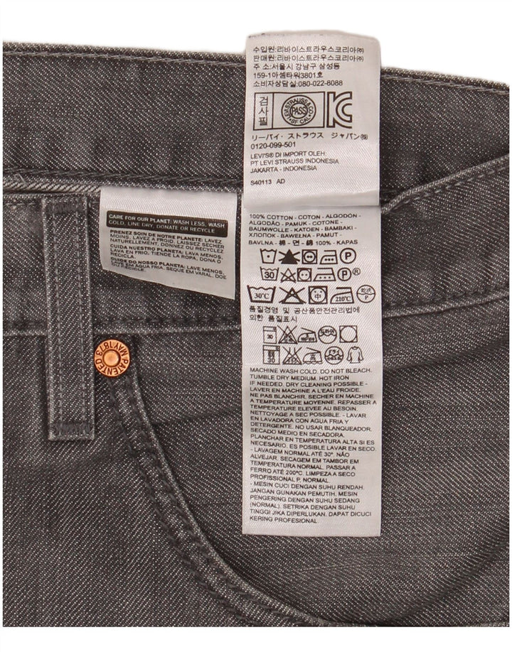 Мужские зауженные джинсы Levi's 508 W34 L32 Серые хлопковые