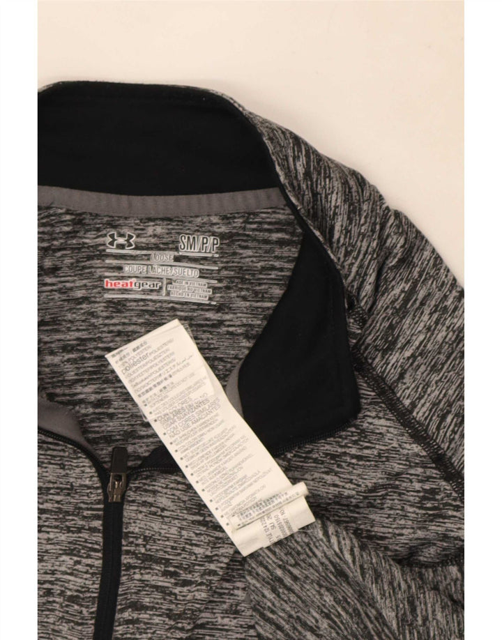Мужской спортивный пуловер Under Armour Heat Gear, маленький серый в крапинку