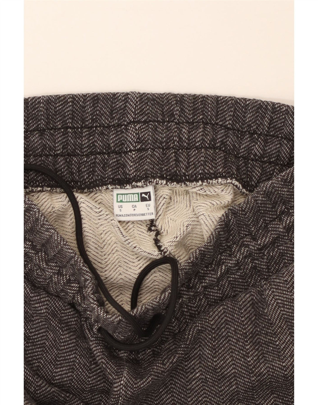 Женские спортивные брюки PUMA UK 10, маленькие серые с узором «елочка»