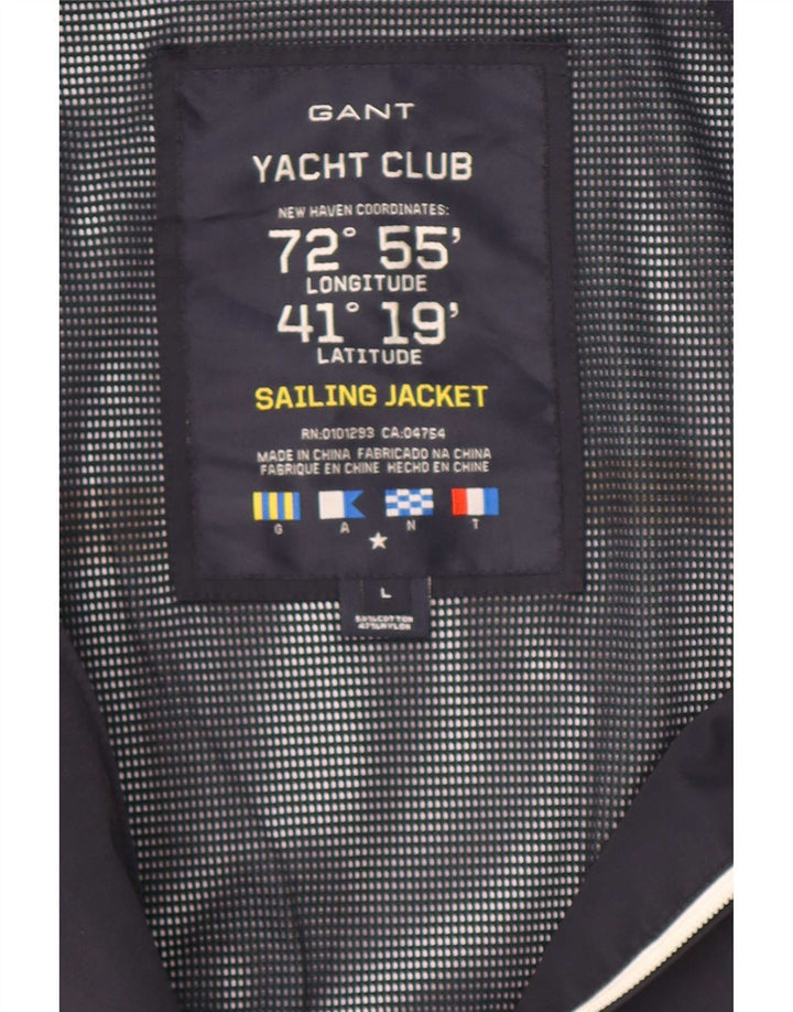 Мужская куртка-бомбер Gant UK 40, темно-синяя, большая