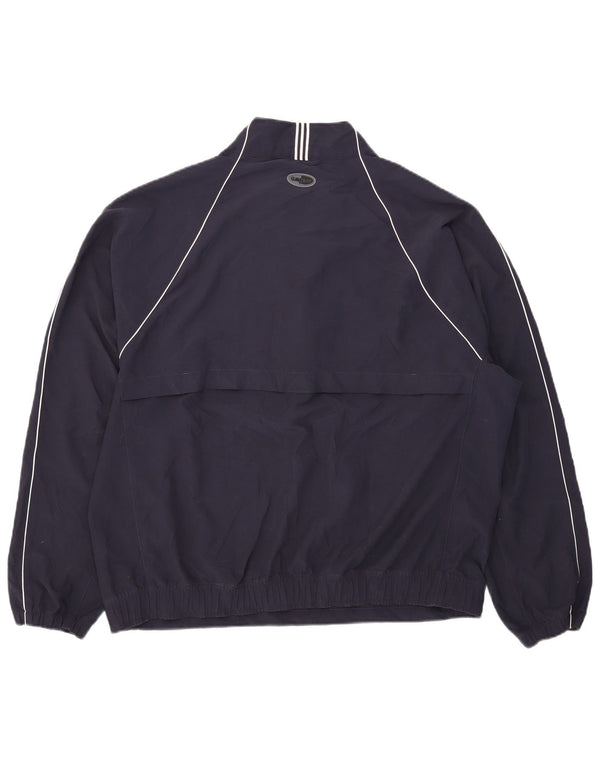 Adidas Mens Clima Proof Zip Neck Pullover Tracksuit Top Large Navy Blue