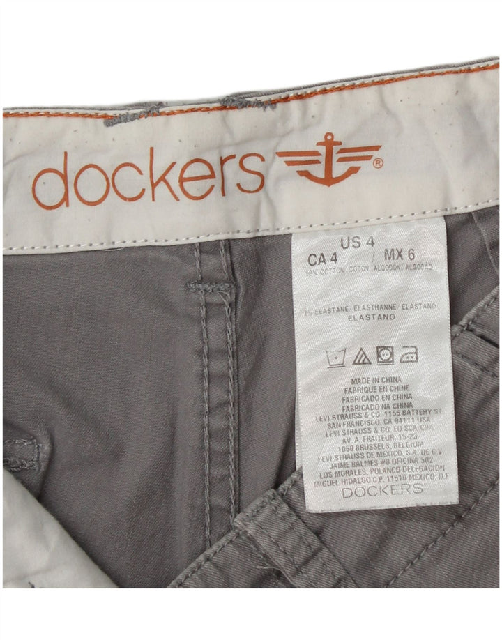 Женские шорты чинос DOCKERS US 4 Small W28 Серый хлопок