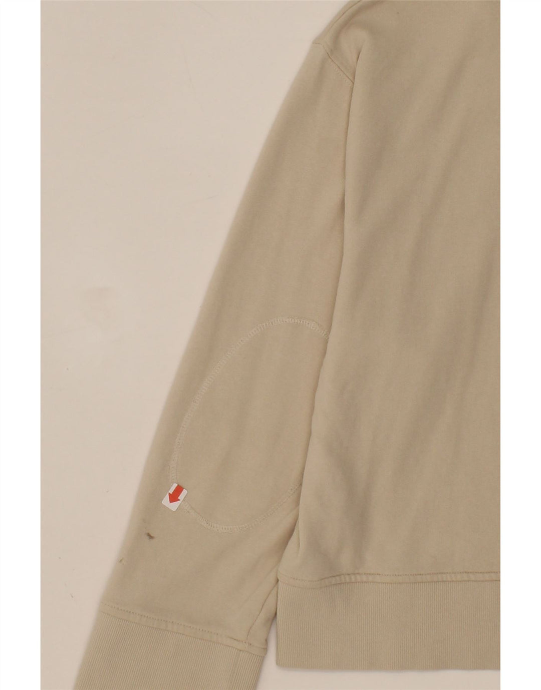 ZARA Womens Oversized Polo Neck Sweatshirt Jumper UK 14 Medium Beige Vintage Zara and Second-Hand Zara from Messina Hembry 