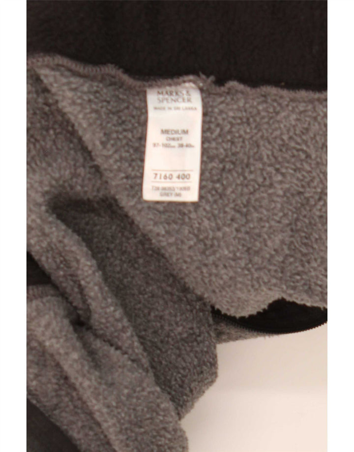Мужская флисовая куртка Marks & Spencer UK 38 средний серый полиэстер