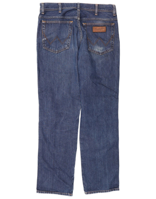 Мужские прямые джинсы Wrangler Texas W34 L32, темно-синий хлопок