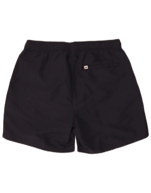 Jack Wills Mens Regular Swimming Shorts Medium Navy Blue Polyester