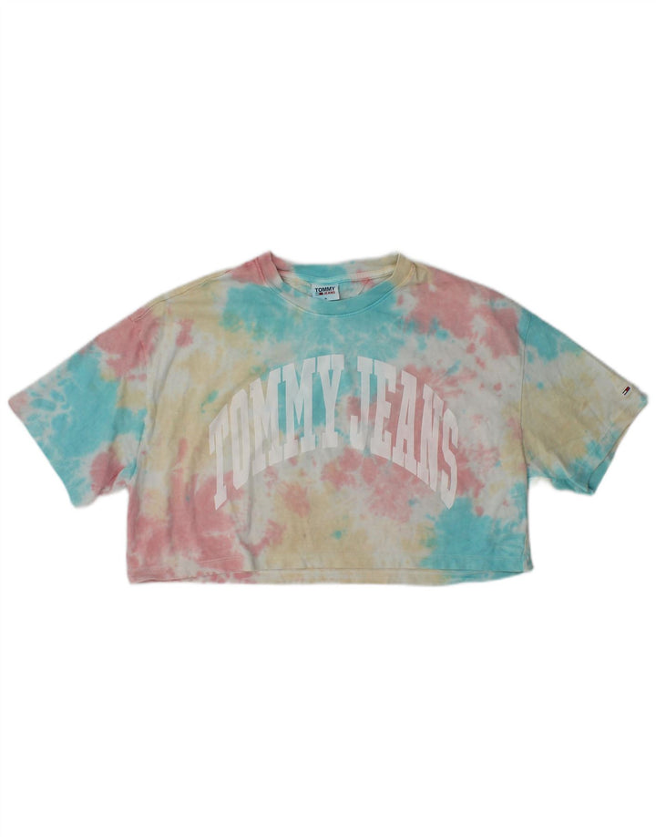 TOMMY HILFIGER Женская футболка с рисунком Top UK 18 XL Разноцветный тай-дай