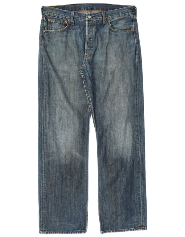 Мужские прямые джинсы Levi's 501 W36 L32 синие, хлопок