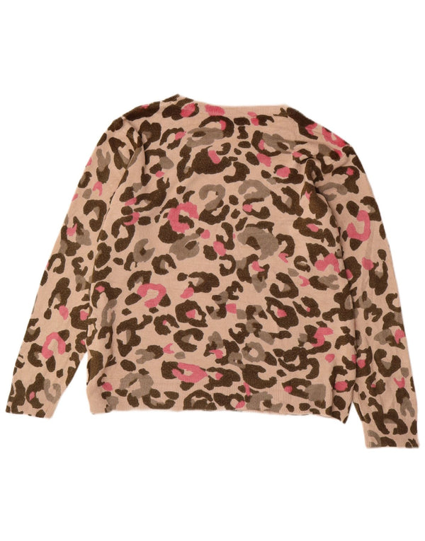 Marks & Spencer Womens Boat Neck Jumper Sweater UK 16 Large Beige