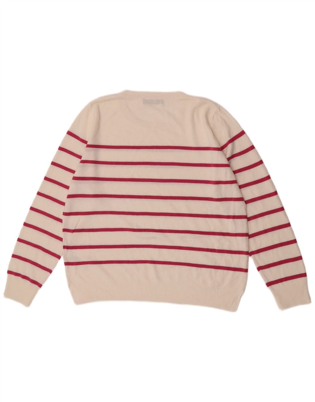 Женский джемпер с круглым вырезом Marks & Spencer, Великобритания 16, большой Off White