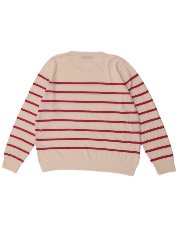 Женский джемпер с круглым вырезом Marks & Spencer, Великобритания 16, большой Off White