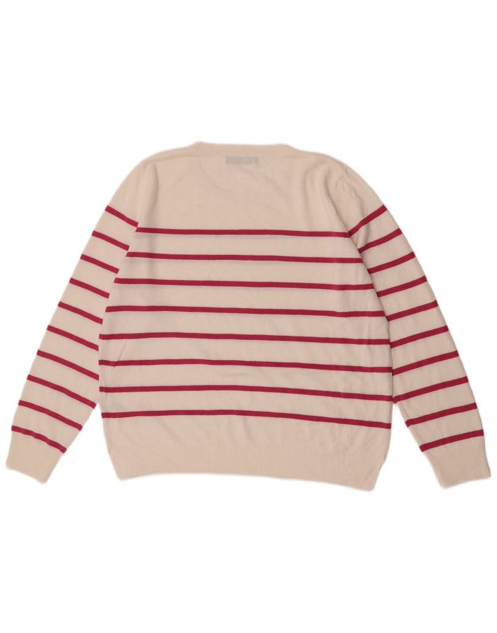 Женский джемпер с круглым вырезом Marks & Spencer, Великобритания 16, большой Off White