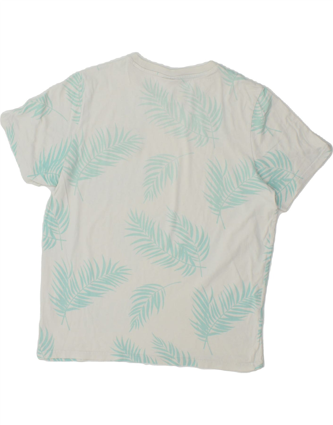 PUMA Mens Graphic T-Shirt Top Medium White Cotton Hawaiian Vintage Puma and Second-Hand Puma from Messina Hembry 