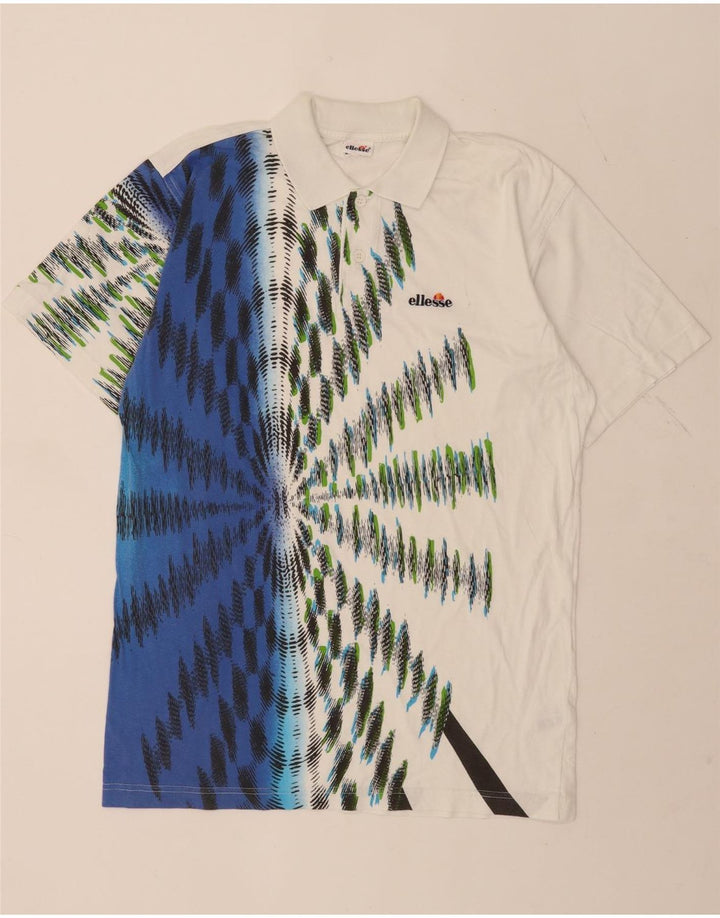 Мужская рубашка-поло Ellesse IT 48 Medium White Tie Dye Cotton