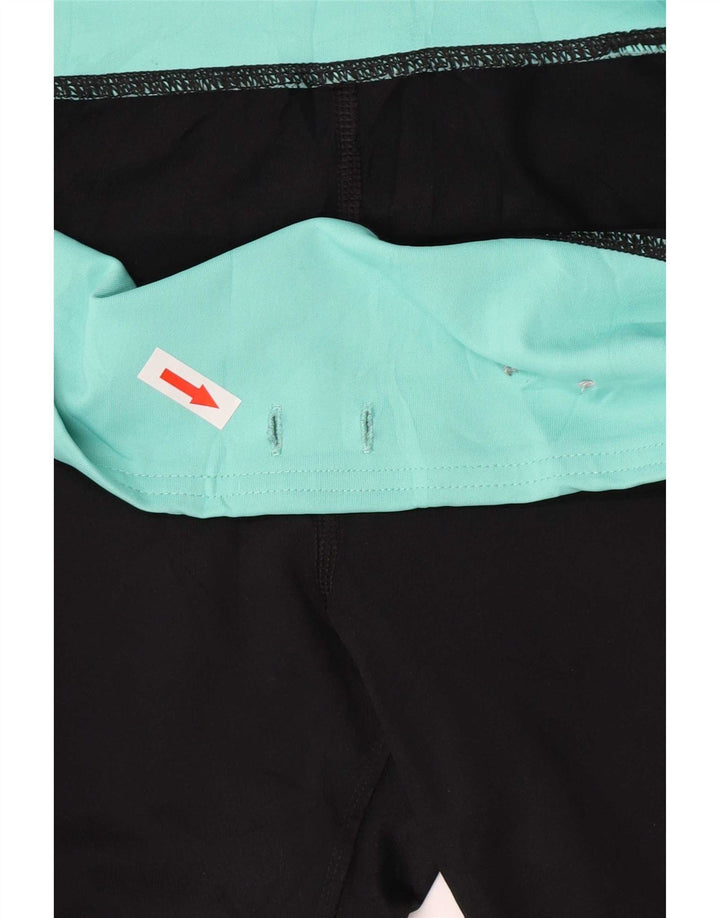 Женские леггинсы-капри Fila UK 12, средние черные цветные блоки