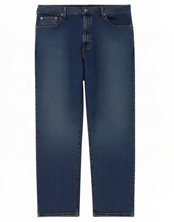 Мужские прямые джинсы Calvin Klein W38 L31 темно-синие, хлопок