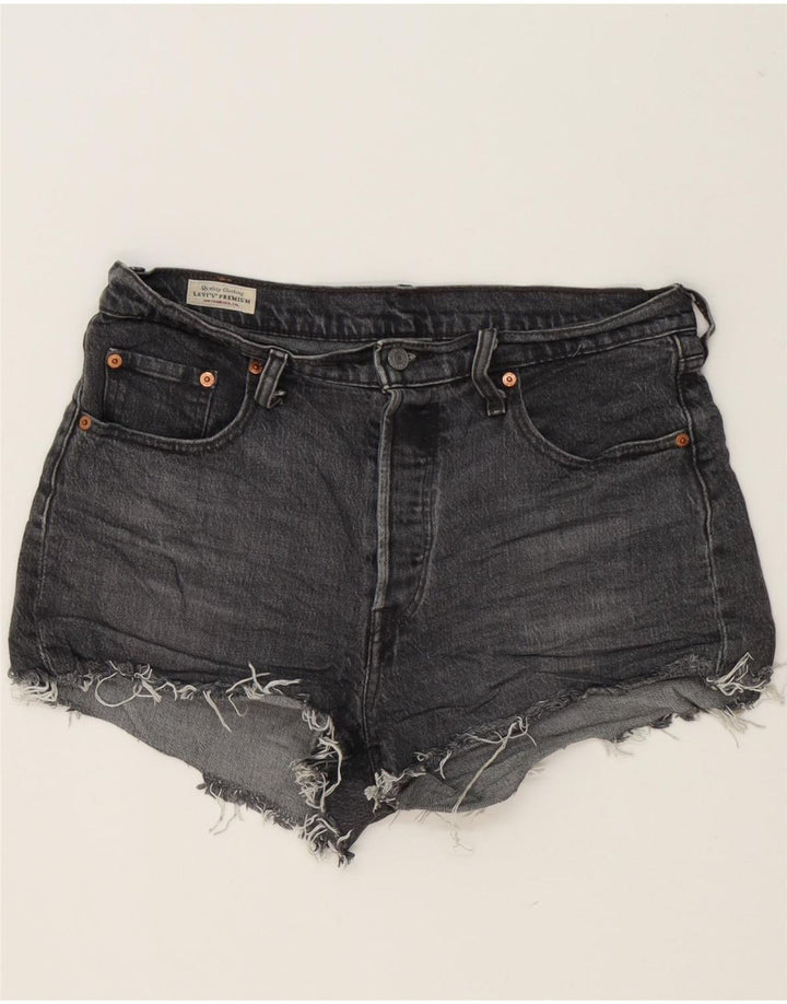 LEVI'S Womens 501 Denim Shorts W29 Medium Grey Cotton Vintage Levi's and Second-Hand Levi's from Messina Hembry 