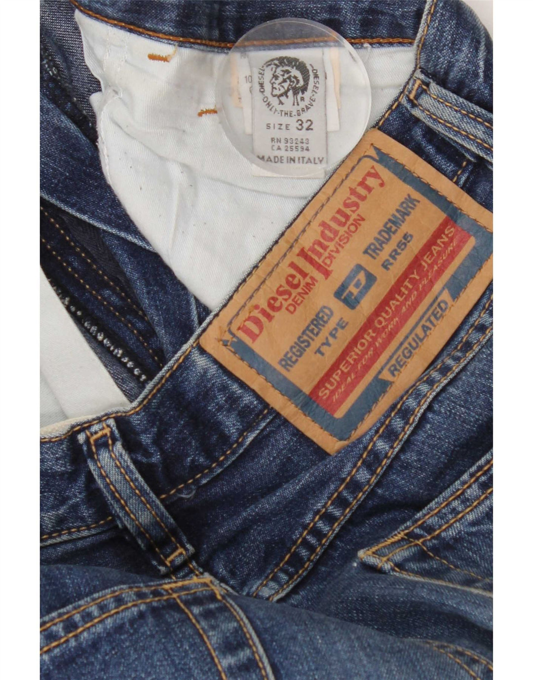 Мужские джинсы Diesel Bootcut W32 L33, синие, хлопок