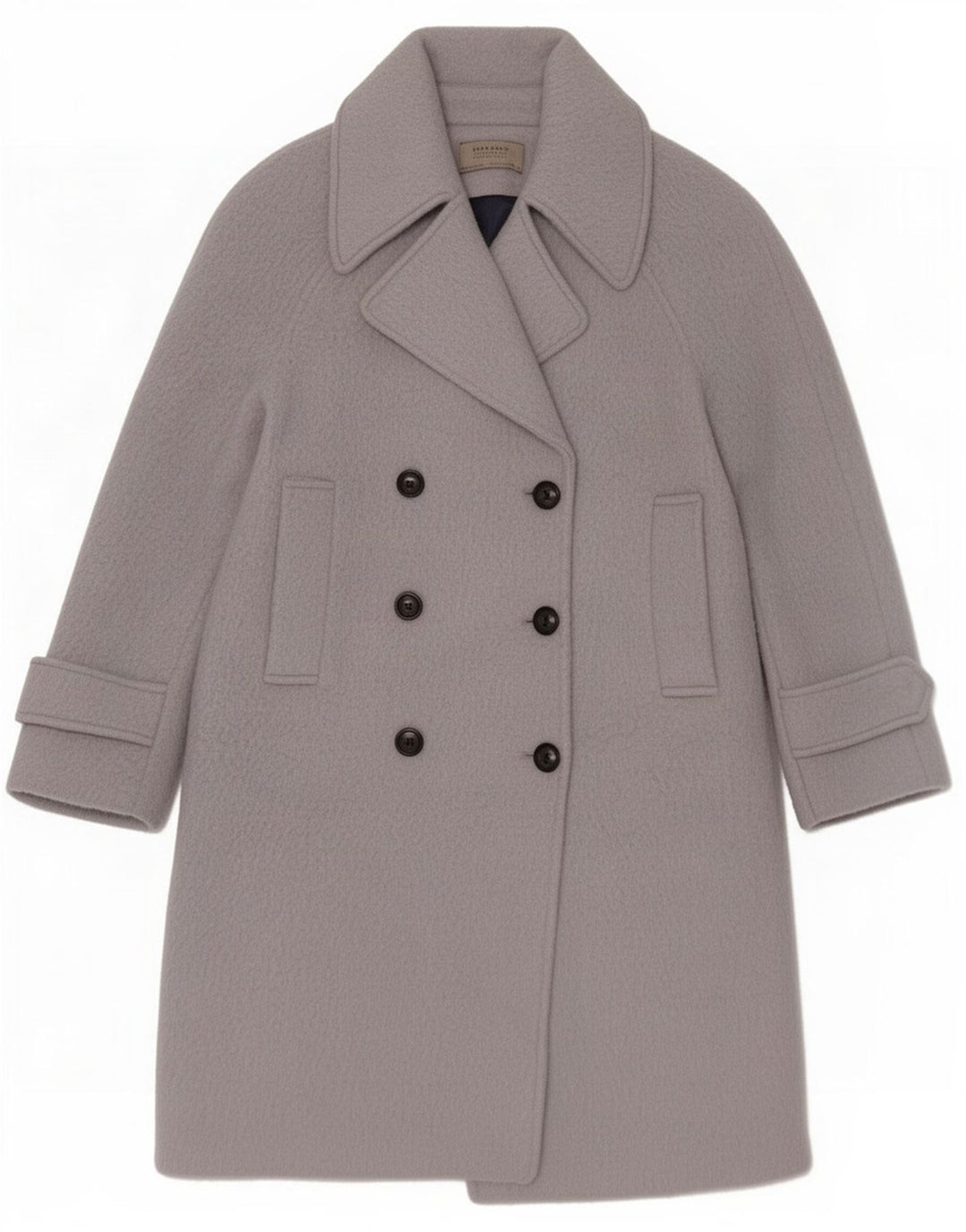 Женское двубортное пальто Zara UK 10, маленькое синее
