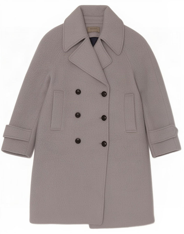 Женское двубортное пальто Zara UK 10, маленькое синее