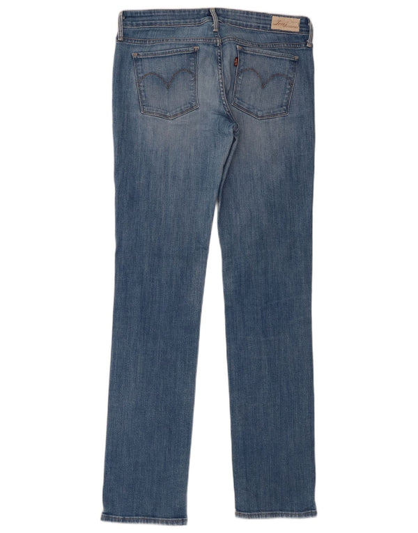 Женские прямые джинсы Levi's с легким изгибом, США 8, средний размер W29 L33, синий хлопок