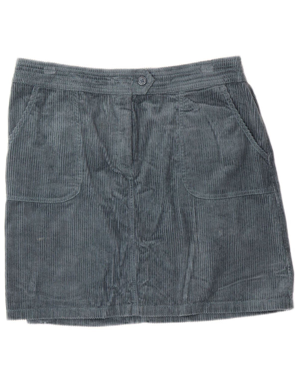 Женская вельветовая юбка MONSONON UK 16, большая W34, зеленый хлопок