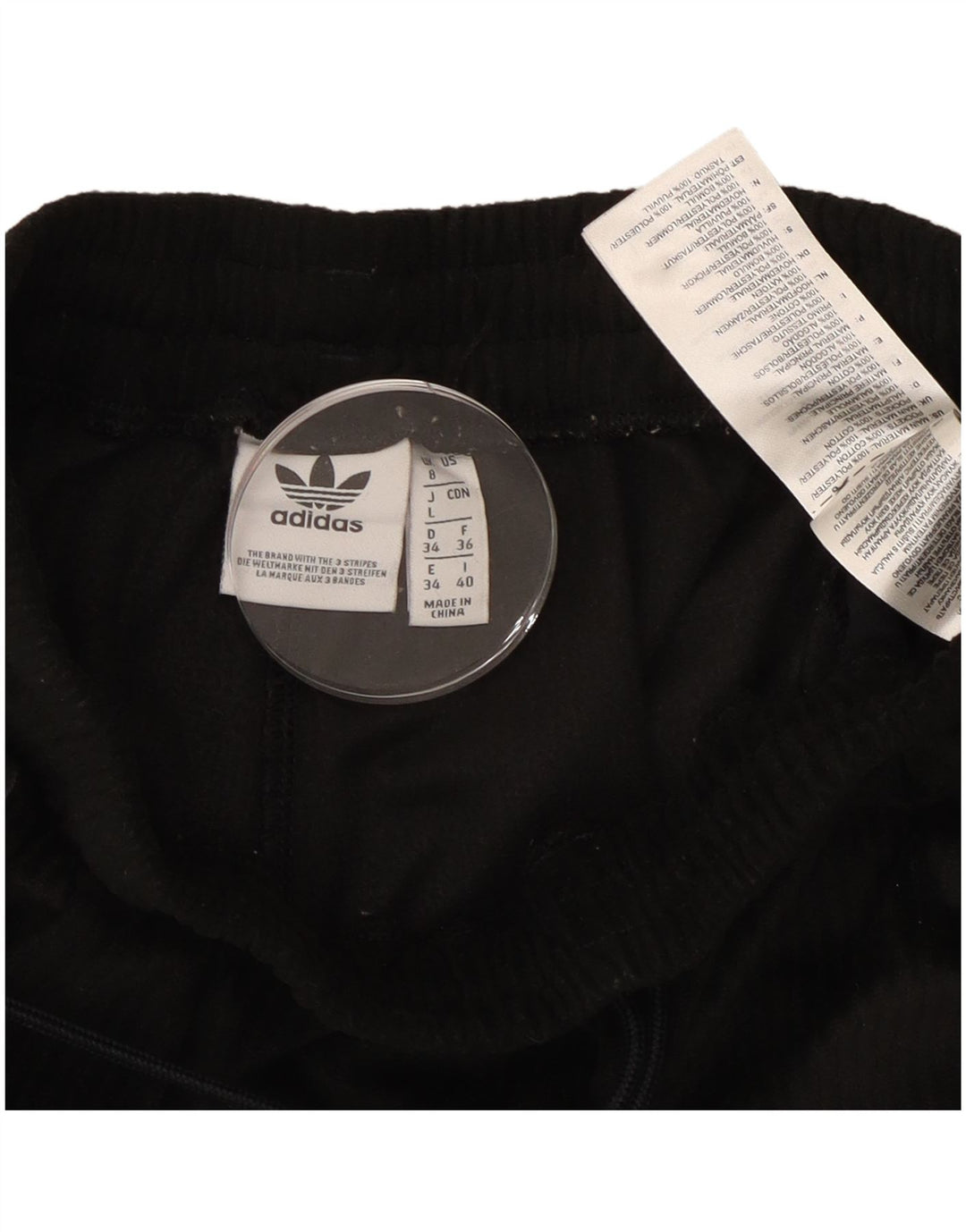 Женские спортивные брюки Adidas Joggers UK 8, маленький черный полиэстер