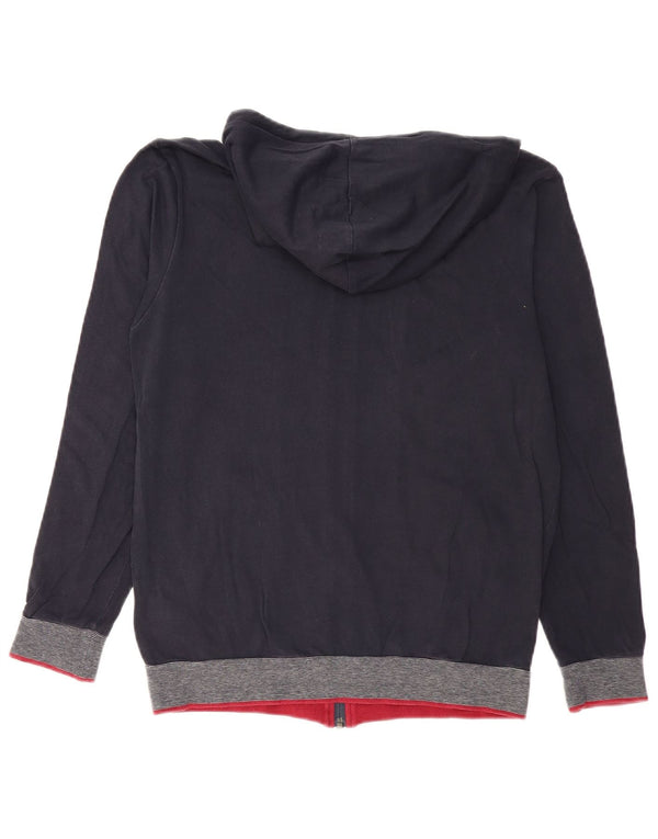 Мужской свитер с капюшоном на молнии HUGO BOSS, маленький, темно-синий, хлопок