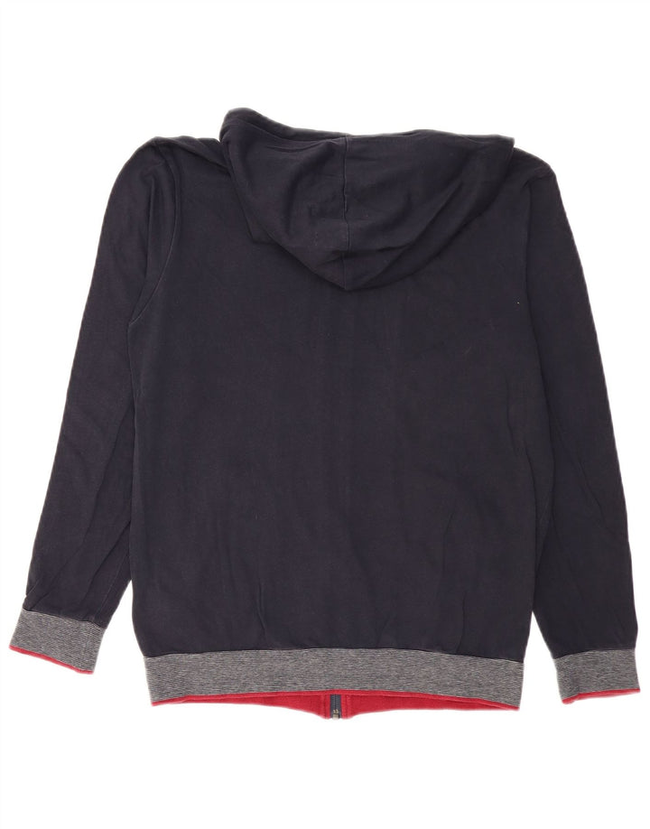 Мужской свитер с капюшоном на молнии HUGO BOSS, маленький, темно-синий, хлопок