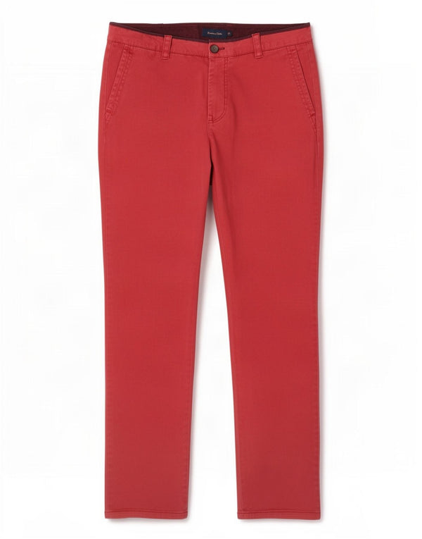 Massimo Dutti Мужские узкие брюки-чиносы EU 40 Medium W31 L34 Красный хлопок