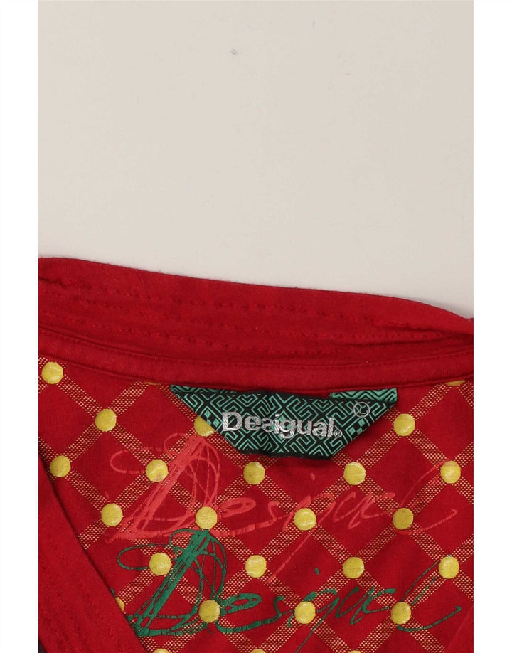 Женский топ Desigual с длинным рукавом и рисунком, Великобритания, 14 больших разноцветных геометрических узоров