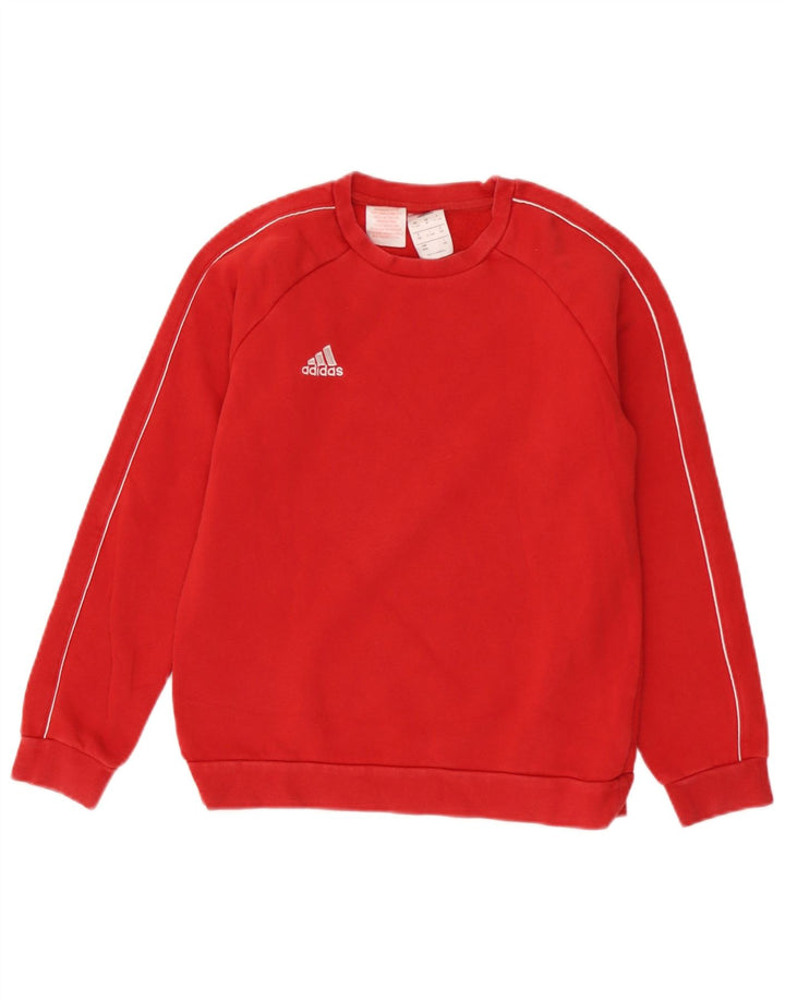 Свитшот Adidas для мальчиков 11-12 лет, красный хлопок